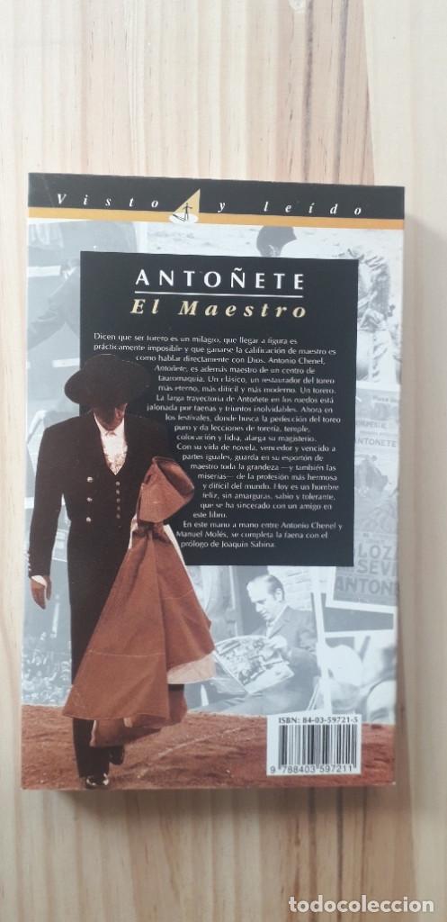 Libros de segunda mano: ANTO&Ntilde;ETE, EL MAESTRO - MANUEL MOLES - Foto 3