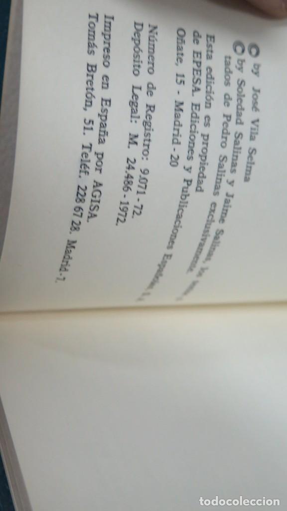 Libros de segunda mano: PEDRO SALINAS. VILA SELMA - Foto 2