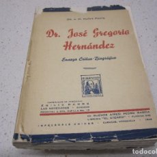 Libros de segunda mano: DR. JOSE GREGORIO HERNANDEZ DR.J.M.NUÑEZ PONTE ENSAYO. Lote 209867901