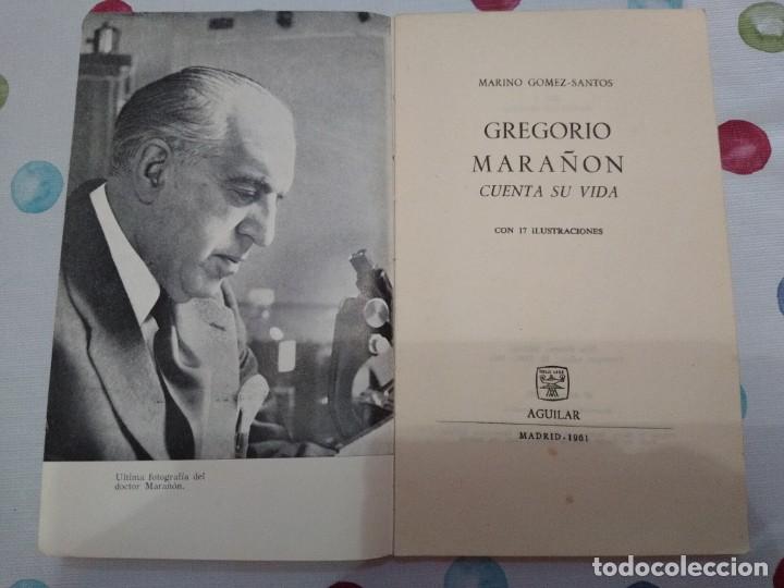 Libros de segunda mano: Gregorio Mara&ntilde;&oacute;n cuenta su vida - Foto 3