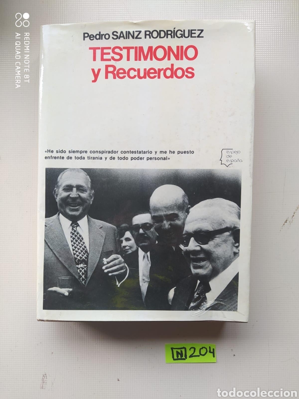 Libros de segunda mano: Testimonio Y Recuerdos - Foto 1