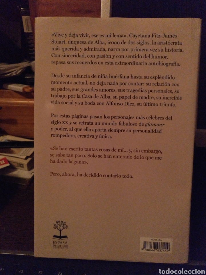 Libros de segunda mano: Yo, Cayetana. Espasa 2011 - Foto 2
