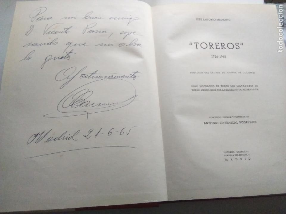 Libros de segunda mano: TOREROS 1726-1965 - Foto 2