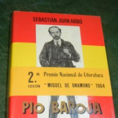Libros de segunda mano: PIO BAROJA Y SU TIEMPO, DE SEBASTIAN JUAN ARBO - PLANETA 2A.ED. 1969