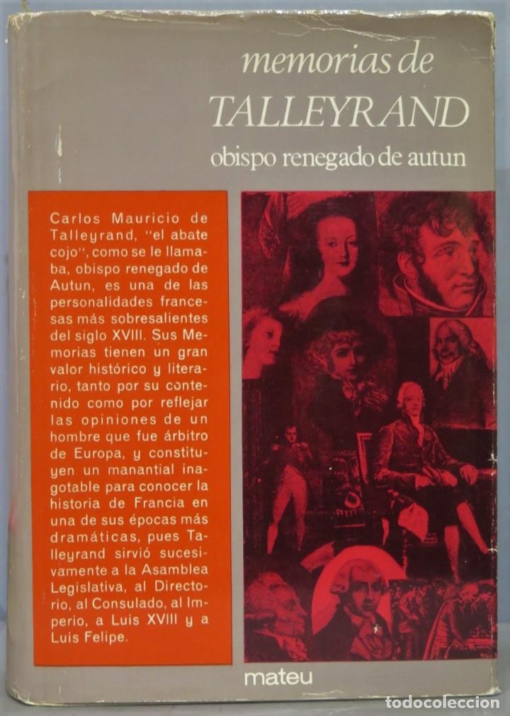 Gebrauchte B&uuml;cher: MEMORIAS DE TALLEYRAND. OBISPO RENEGADO DE AUTUN