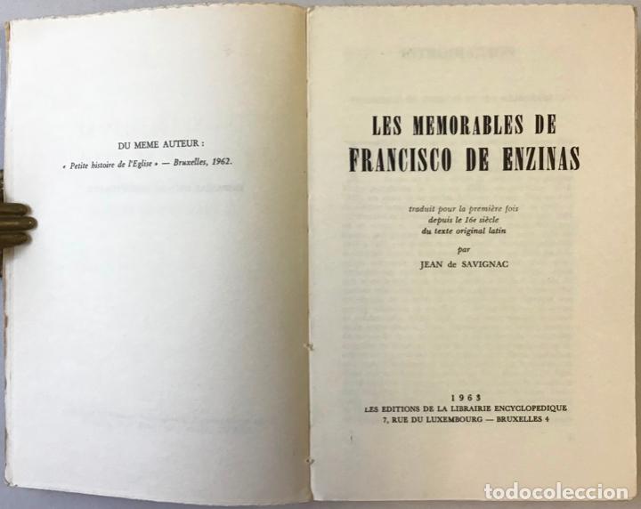 Libros de segunda mano: LES MEMORABLES DE... - ENZINAS, Francisco de. - Foto 2