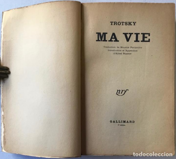 Libros de segunda mano: MA VIE. - TROTSKY. - Foto 2