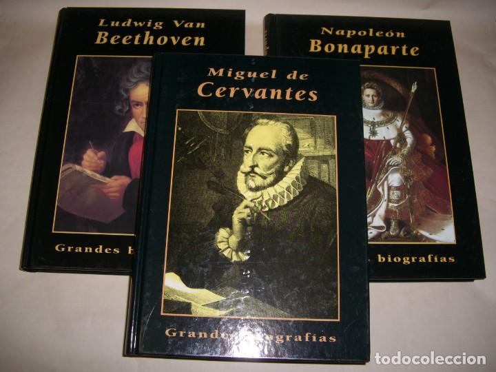 Libros de segunda mano: LOTE DE TRES LIBROS GRANDES BIOGRAFIAS NAPOLEON , CERVANTES , BEETHOVEN