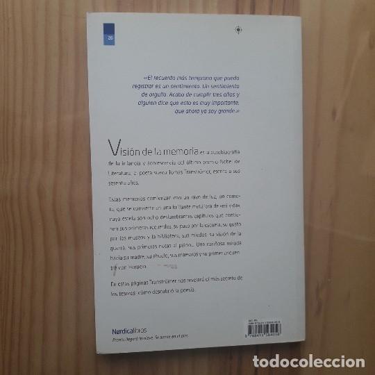 Libros de segunda mano: VISION DE LA MEMORIA - TOMAS TRANSTR&Ouml;MER - Foto 3