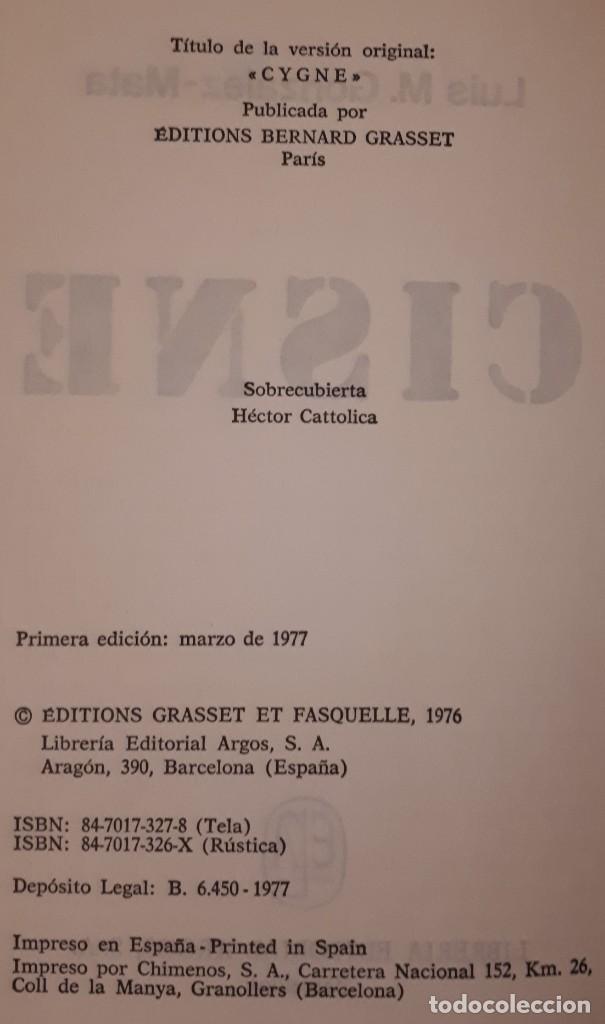 Libros de segunda mano: Cisne &ndash; Luis M. Gonz&aacute;lez-Mata - Foto 2
