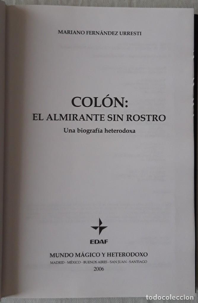 Libros de segunda mano: COL&Oacute;N. EL ALMIRANTE SIN ROSTRO - Foto 2