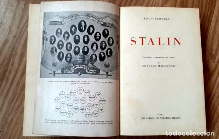 Libros de segunda mano: stalin Le&oacute;n Trotsky 1947 1&ordf; edici&oacute;n - Foto 3