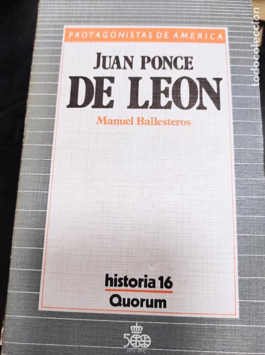 Libros de segunda mano: JUAN PONCE DE LEON. - BALLESTEROS, Manuel. - Foto 1