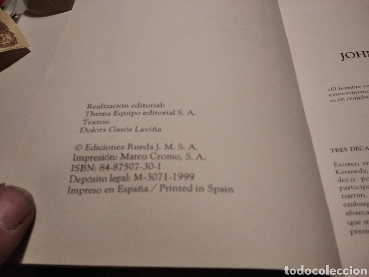 Libros de segunda mano: John Fitzgerald Kennedy 1999 - Foto 3