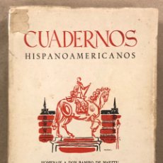 Libros de segunda mano: HOMENAJE A DON RAMIRO DE MAEZTU. CUADERNOS HISPANOAMERICANOS 33 - 34 (1952).. Lote 247395380