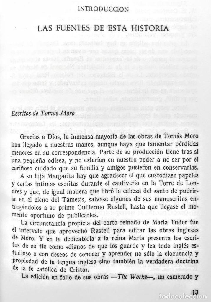 Libros de segunda mano: SIR TOMAS MORO. A. VAZQUEZ DE PRADA - Foto 4
