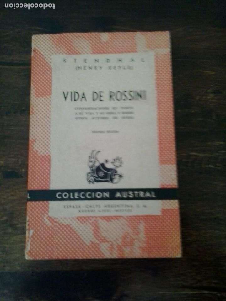 Libros de segunda mano: LMV - Vida de Rossini. Stendhal (Henry Beyle) - Foto 1
