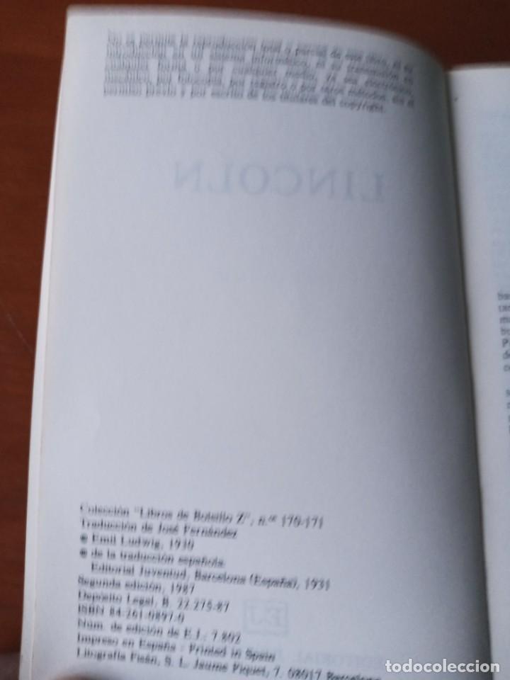 Libros de segunda mano: LINCOLN. EMIL LUDWIG - Foto 2