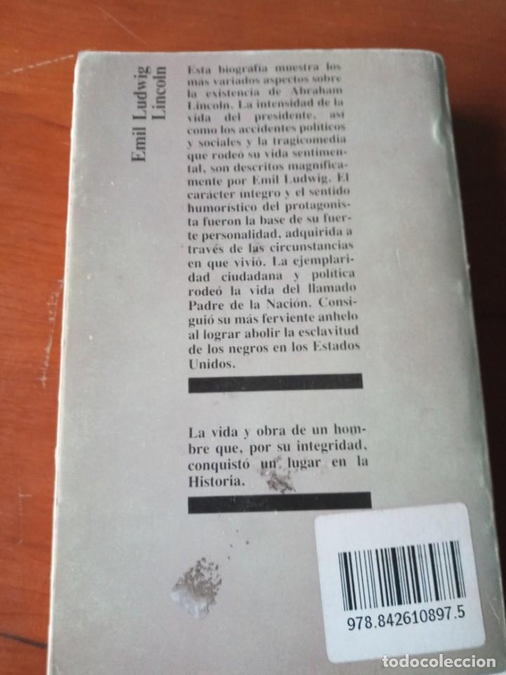 Libros de segunda mano: LINCOLN. EMIL LUDWIG - Foto 3