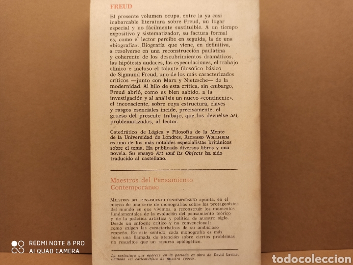 Libros de segunda mano: Freud. Richard Wollheim. - Foto 2