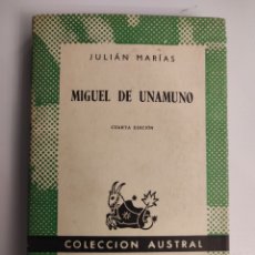 Libros de segunda mano: MIGUEL DE UNAMUNO. JULIÁN MARÍAS. Lote 257470400