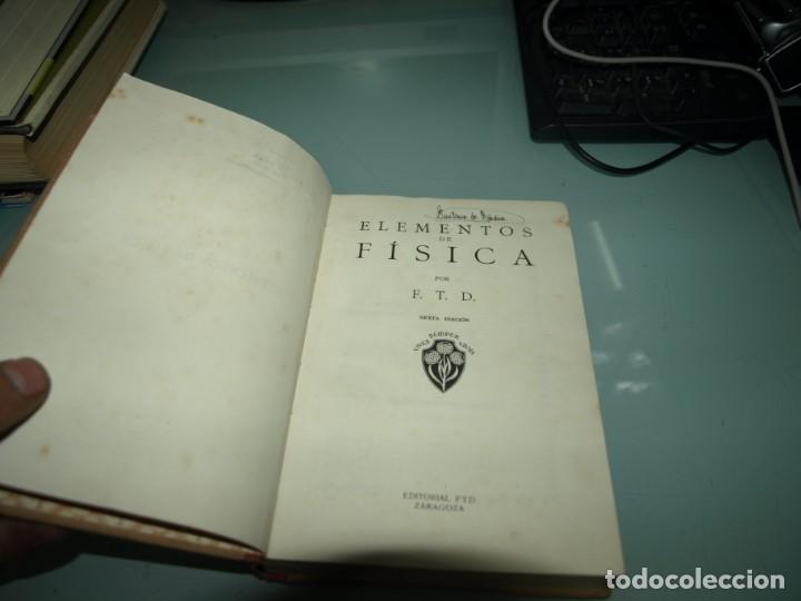 Libros de segunda mano: Elementos de Fisica, Editorial FTD - Foto 1