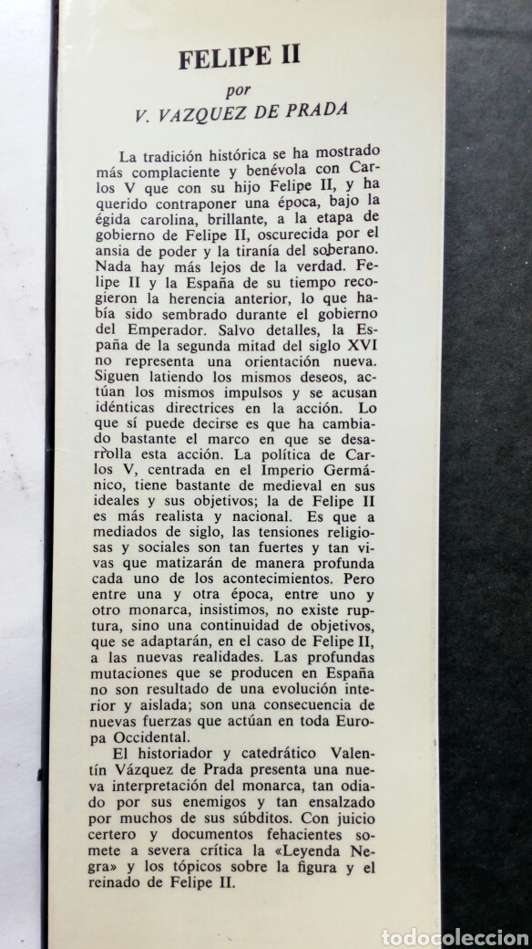 Libros de segunda mano: Felipe II. V. V&aacute;zquez de Prada. - Foto 3