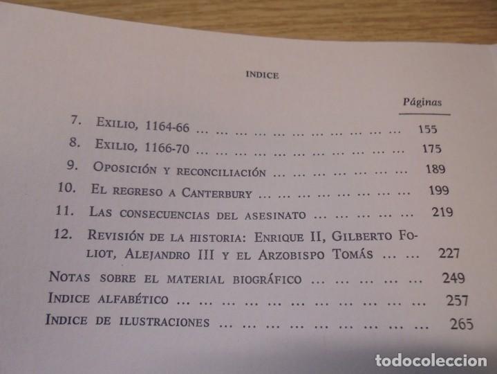 Libros de segunda mano: THOMAS BECKET.DAVID KNOWLES. EDITORIAL RIALP. 1980. - Foto 8