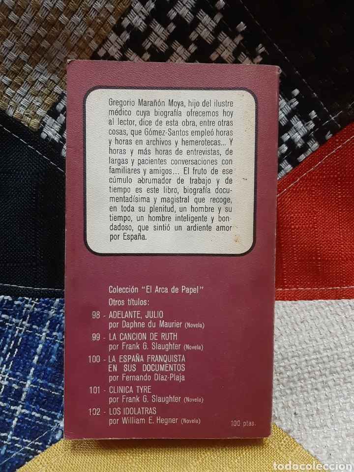 Libros de segunda mano: Libro Vida de Gregorio Mara&ntilde;on (1&deg; Edici&oacute;n) - Foto 2