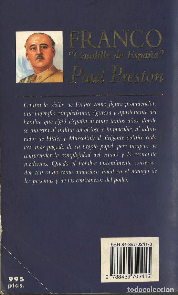 Libros de segunda mano: Franco. Caudillo de Espa&ntilde;a. Paul Preston. 1998 - Foto 2