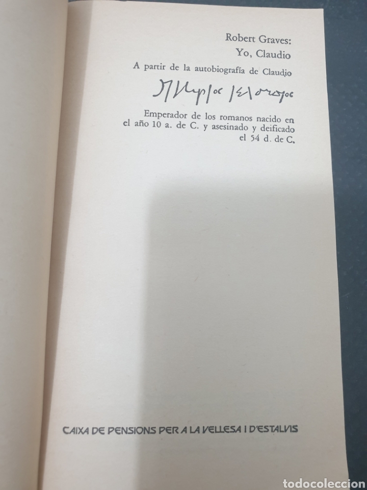 Libros de segunda mano: Yo, Claudio, 1979, Robert graves - Foto 5