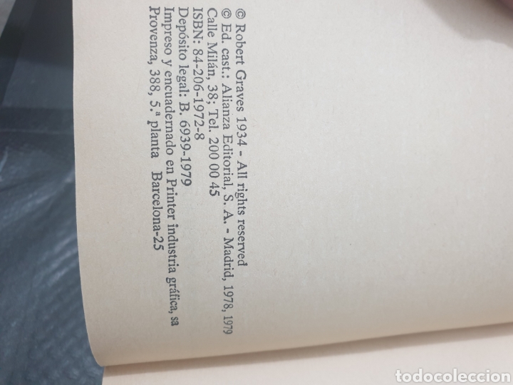 Libros de segunda mano: Yo, Claudio, 1979, Robert graves - Foto 6