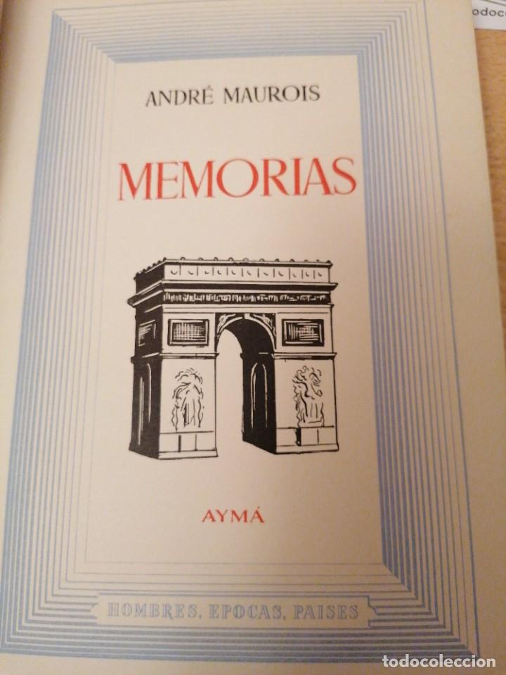 Libros de segunda mano: Andre Maurois. Memorias - Foto 2