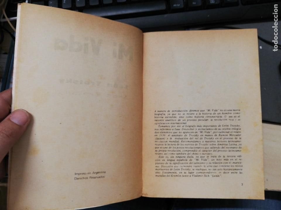 Libros de segunda mano: Mi vida, Le&oacute;n Trotsky. Editorial Dialectica. - Foto 4