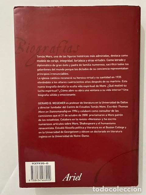 Libros de segunda mano: Tom&aacute;s Moro - WEGEMER, Gerard B. - Foto 2