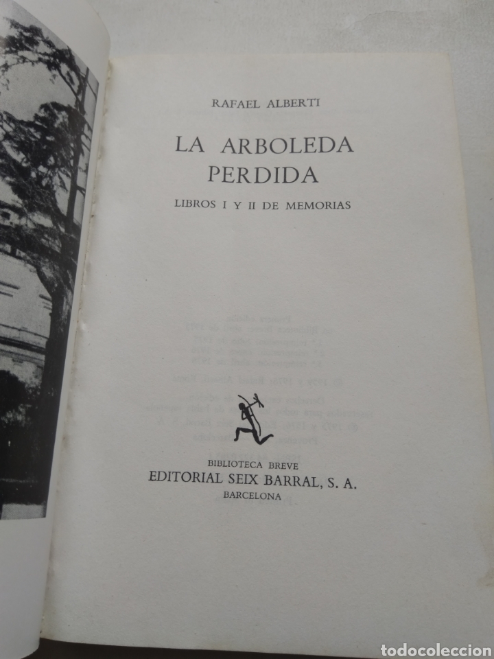 Libros de segunda mano: LA ARBOLEDA PERDIDA/RAFAEL ALBERTI - Foto 2