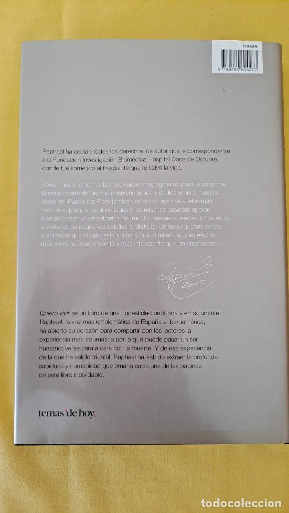 Libros de segunda mano: RAPHAEL - QUIERO VIVIR - TEMAS DE HOY 2005 - Foto 7