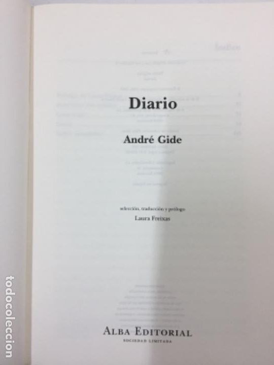 Libros de segunda mano: DIARIO ANDR&Eacute; GUIDE, ALBA EDITORIAL - Foto 2