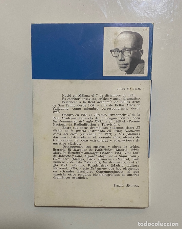 Libros de segunda mano: Echegaray - MATHIAS, Julio - Foto 2