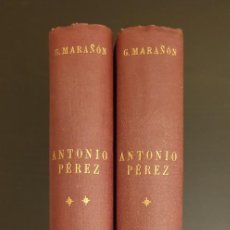 Livros em segunda mão: ANTONIO PÉREZ (EL HOMBRE, EL DRAMA, LA ÉPOCA) - GREGORIO MARAÑÓN. QUINTA EDICIÓN(1954). ESPASA CALPE. Lote 280296668