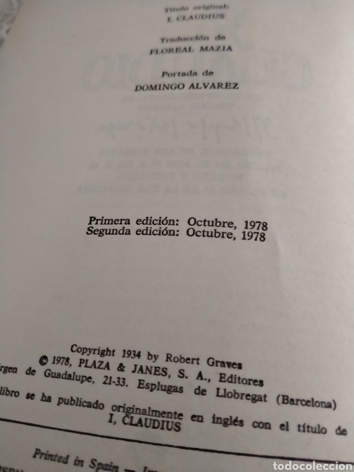 Libros de segunda mano: Yo Claudio - Robert Graves - Foto 2