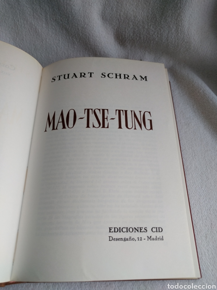 Libros de segunda mano: Mao Tse Tung. Stuart Schram. Ediciones Cid - Foto 2