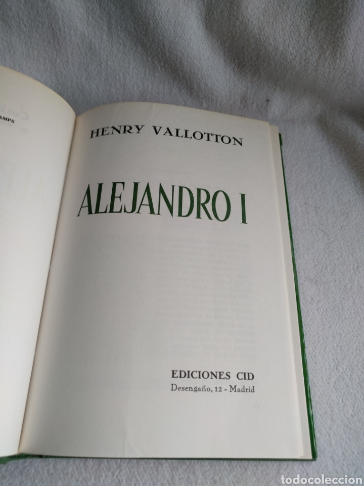 Libros de segunda mano: Alejandro I. Henry Vallotton. Ediciones Cid. - Foto 2