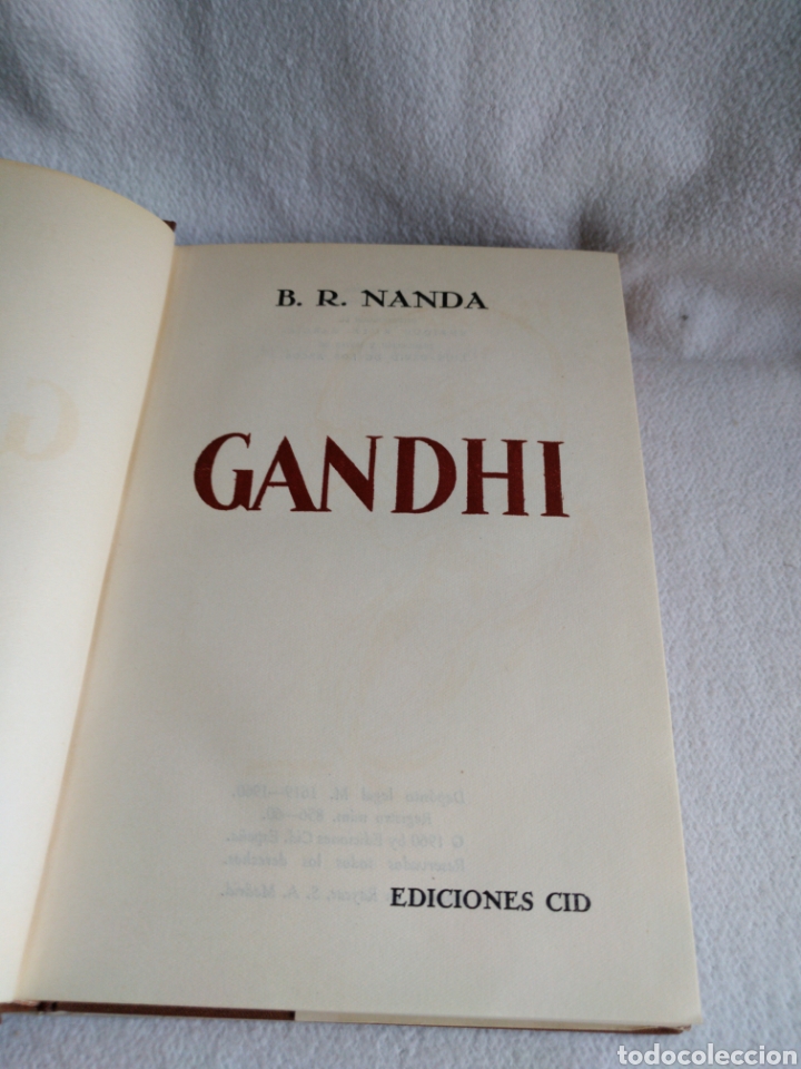 Libros de segunda mano: Gandhi B.R Nanda. Ediciones Cid. - Foto 2