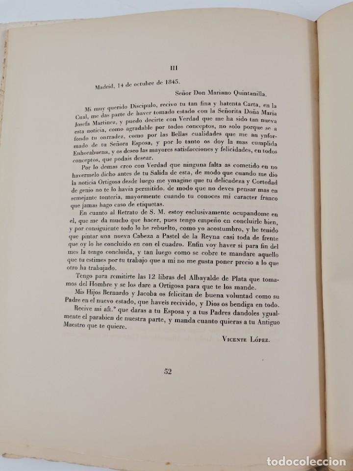 Libros de segunda mano: L-6051. VICENTE LOPEZ 1772-1850. ESTUDIO BIOGRAFICO POR EL MARQUES DE LOZOYA. 1943. - Foto 6 - 285088768