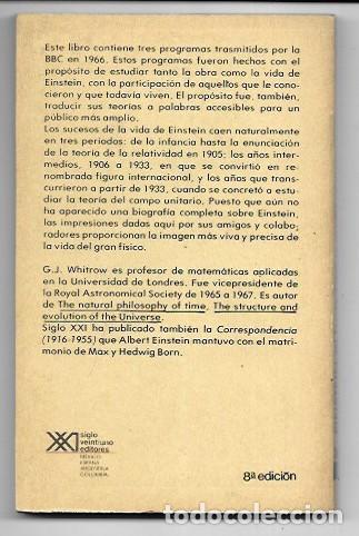 Libros de segunda mano: G. J. Whitrow . Einstein. El hombre y su obra - Foto 2