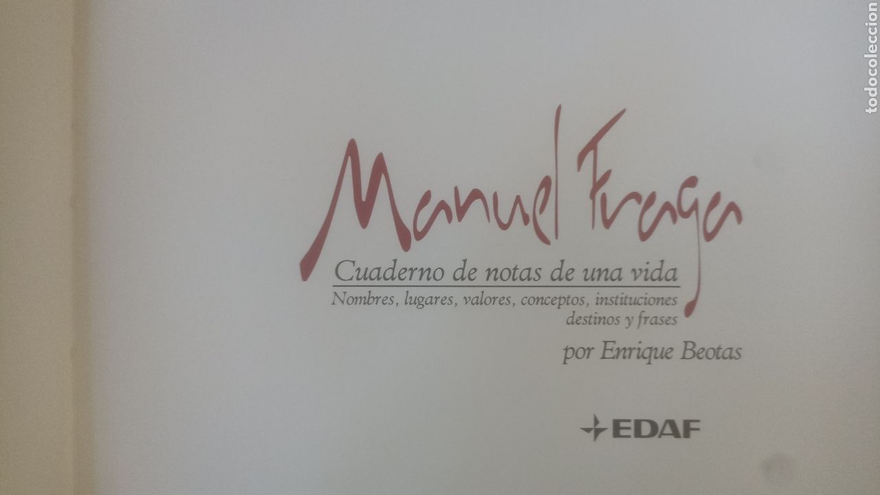 Libros de segunda mano: Manuel Fraga ( cuaderno de notas) - Foto 3