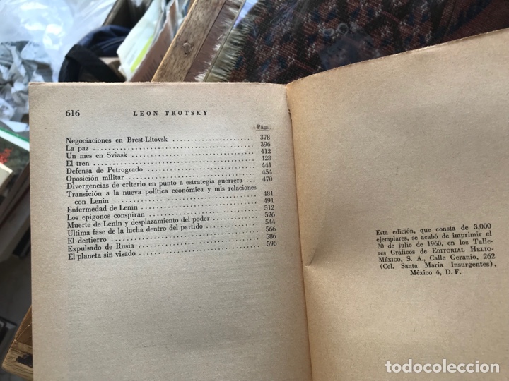 Libros de segunda mano: Mi vida. Le&oacute;n Trotsky. Ensayo autobiogr&aacute;fico. M&eacute;xico - Foto 5