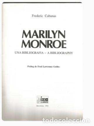 Libros de segunda mano: MARILYN MONROE - FREDERIC CABANAS - Foto 2