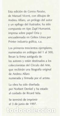 Libros de segunda mano: CONTRA PARA&Iacute;SO - Manuel Vicent - Foto 6